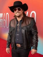 ACM Awards 2025 Gavin Adcock Cowboy Leather Jacket