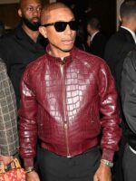 Afterparty Met Gala 2025 Pharrell Williams Crocodile Leather Jacket
