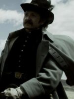 American Primeval Captain Edmund Dellinger Grey Wool Coat