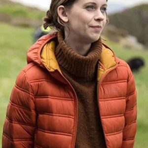 An t Eilean 2025 Kat Crichton Orange Puffer Jacket