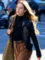 Buy Etoile 2025 Lou de Laage Black Leather Jacket