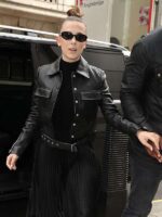 Buy London Street Style Millie Bobby Black Leather Jacket