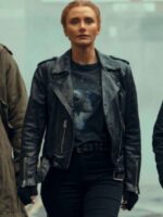 Deep Cover 2025 Bryce Dallas Howard Black Leather Jacket