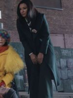Elsbeth 2025 Officer Kaya Blanke Black Wool Trench Coat