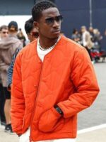 F1 The Movie 2025 Joshua Pearce Orange Jacket