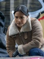 FBI 2025 Dani Rhodes Shearling B3 Bomber Leather Jacket