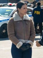 FBI 2025 Dani Rhodes Shearling Brown B3 Bomber Leather Jacket