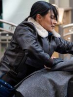 FBI TV Series Dani Rhodes Shearling Bomber Leather Jacket