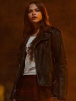Fear Street Prom Queen 2025 Ariana Greenblatt Black Leather Jacket