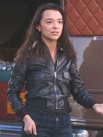 Greys Anatomy S21 Mika Yasuda Shearling Leather Jacket