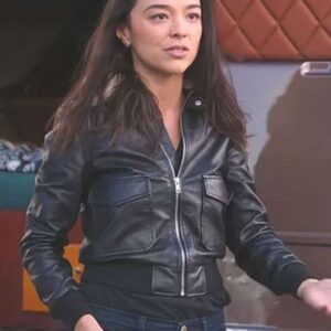 Greys Anatomy S21 Mika Yasuda Shearling Leather Jacket