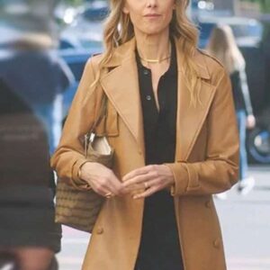 Greys Anatomy S21 Teddy Altman Brown Leather Trench Coat