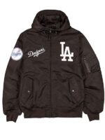 Hooded Dodgers Bomber Jacket