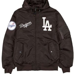 Hooded Dodgers Bomber Jacket
