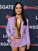 Jenna Ortega Hurry Up Tomorrow 2025 Purple Blazer