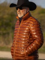 Jon Avnet The Last Rodeo 2025 Puffer Leather Jacket