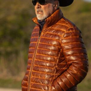 Jon Avnet The Last Rodeo 2025 Puffer Leather Jacket