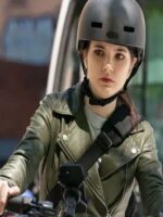 Law Order Organized Crime Jet Slootmaekers Green Biker Leather Jacket