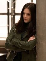 Law Order Organized Crime Jet Slootmaekers Green Leather Jacket
