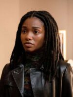 Law Order Organized Crime S02 Carmen Riley Black Letaher Coat