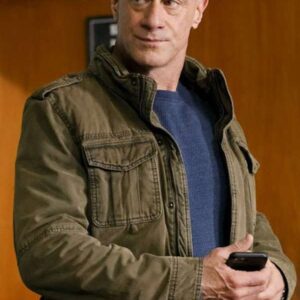Law Order Organized Crime S02 Elliot Stabler Green Cotton Jacket
