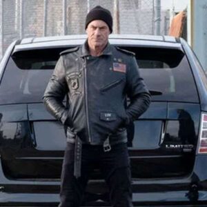 Law and Order Organized Crime S03 Elliot Stabler Biker Jacket