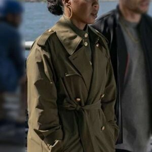 Law and Order Organized Crime S05 Ayanna Bell Green Coat