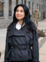 Liza Lapira The Equalizer S05 Grey Coat