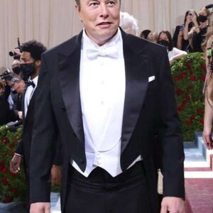 Met Gala 2022 Elon Musk Black Tailcoat