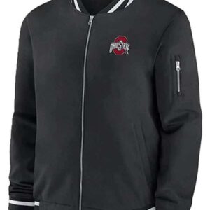 Ohio State Buckeyes Black Bomber Jacket