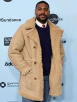 Opus 2025 Movie Premiere Mark Anthony Green Shearling Jacket