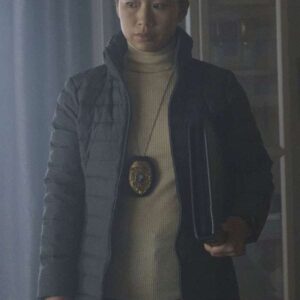 Peacemaker S01 Annie Chang Grey Puffer Jacket