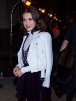 Shop New York Fashion Week Millie Bobby White Leather Jacket