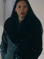 Shop SurrealEstate S02 Clytemnestra Lomax Black Fur Coat