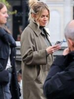 Sienna Miller NYC Green Cotton Trench Coat