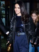 Snow White 2025 Premiere Night Rachel Zegler Leather Jacket