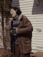 Sorry Baby Eva Victor Brown Shearling Leather Jacket