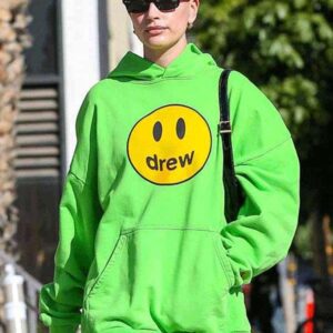 Street Style Kendall Jenner Green Hoodie