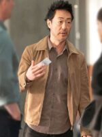 TV Series 9 1 1 S08 Howie Han Brown Jacket