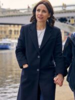 TV Series Patience 2025 Laura Fraser Black Trenh Coat