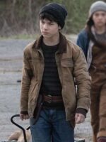 TV Seroies The Walking Dead Dead City S02 Hershel Rhee Brown Jacket