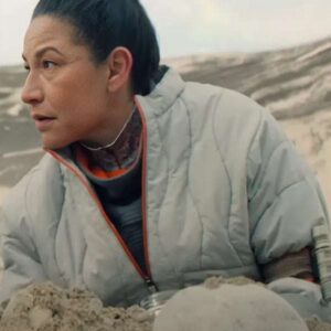 Tamara Podemski Murderbot 2025 Grey Quilted Jacket