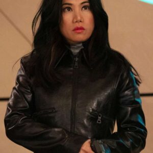 The Equalizer 2025 Melody Bayani Black Leather Jacket