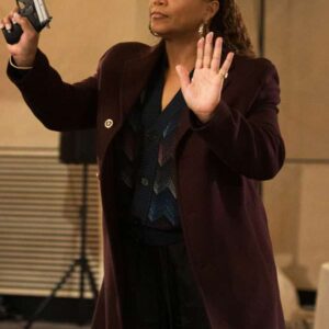 The Equalizer S05 Robyn McCall Burgundy Trench Coat