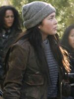 The Walking Dead Dead City 2025 Mahina Napoleon Bomber Leather Jacket