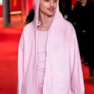 Timothee Chalamet Pink Hoodie