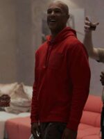 Your Friends and Neighbors 2025 Nick Brandes Red Hoodie