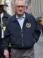 Zero Day 2025 Robert De Niro Blue Bomber Jacket