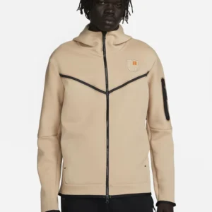 Nike Barcelona Windrunner Hoodie Cream Front View
