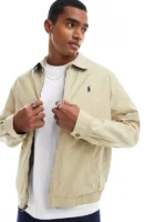 Stylish Polo Ralph Lauren Cotton Harrington Jacket Front View